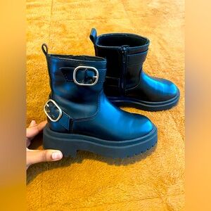 Zara Children Black Ankle Boots
